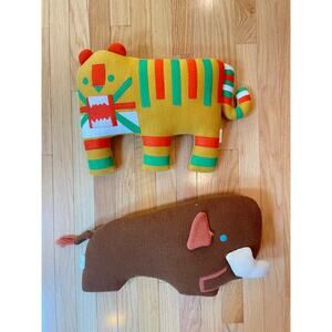 Christian Robinson Collaboration with Target Tiger Mammoth Figural‎ Pillow